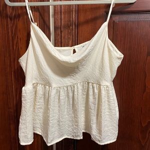 American Eagle Silk Swoop Neck Tank